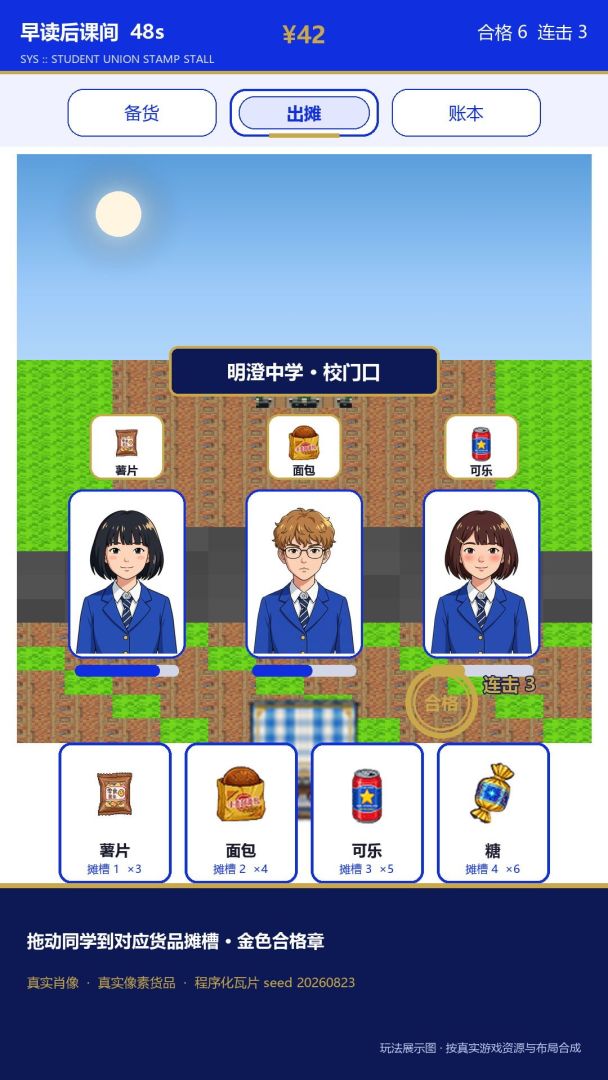 课间盖章铺游戏截图