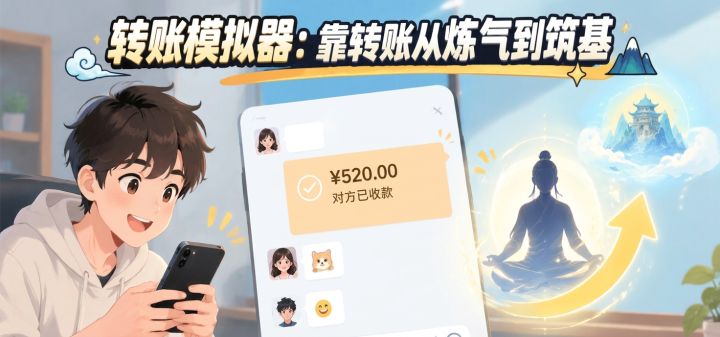转账模拟器:靠转账从炼气到筑基 封面