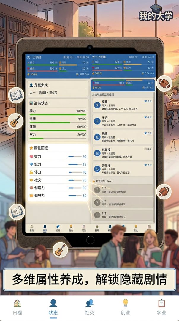 我的大学游戏截图