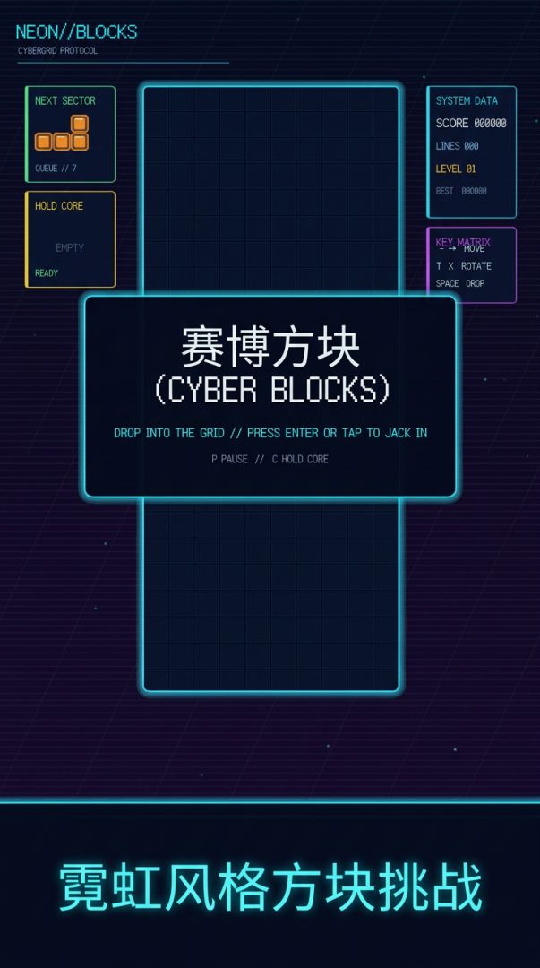 赛博方块游戏截图