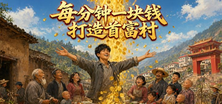每分钟一块钱打造首富村 封面