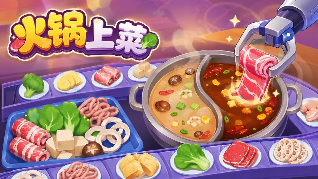 火锅上菜