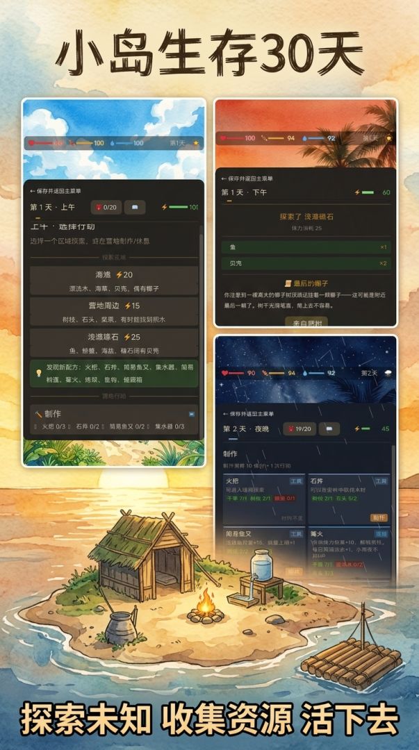 小岛生存30天游戏截图