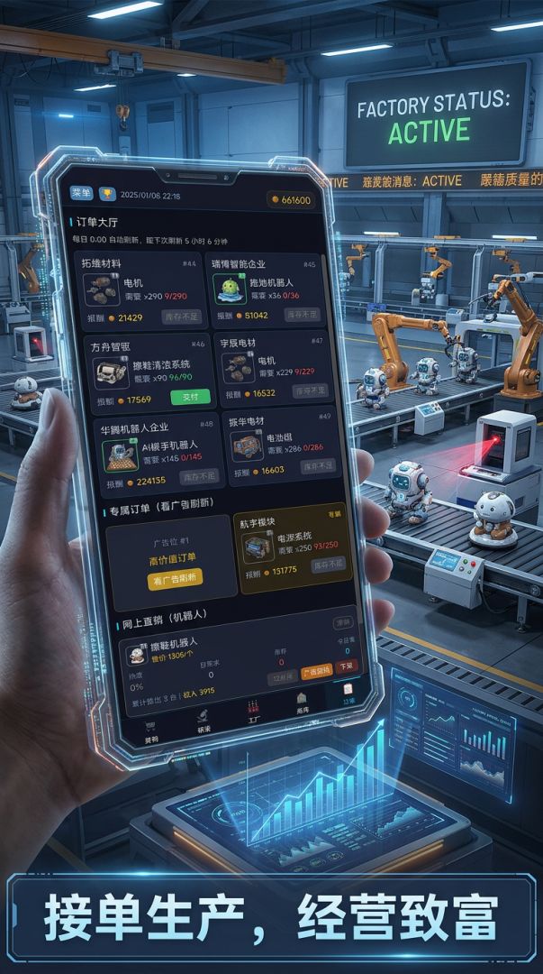 机器人工厂模拟器游戏截图