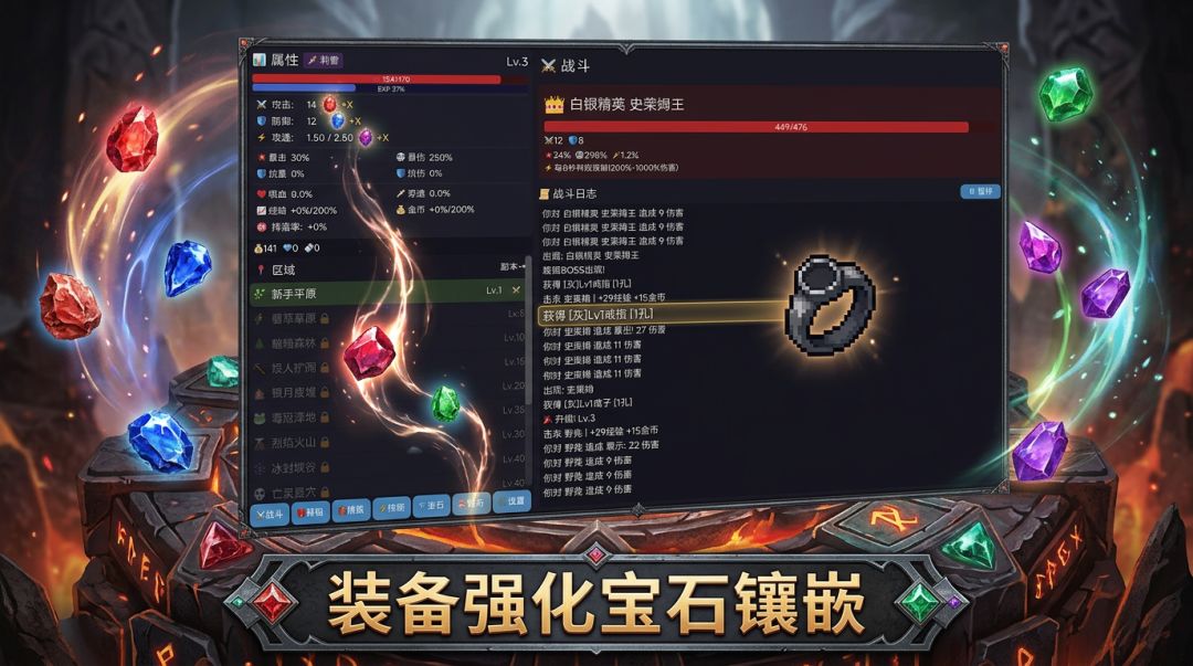 暗黑挂机三职业游戏截图