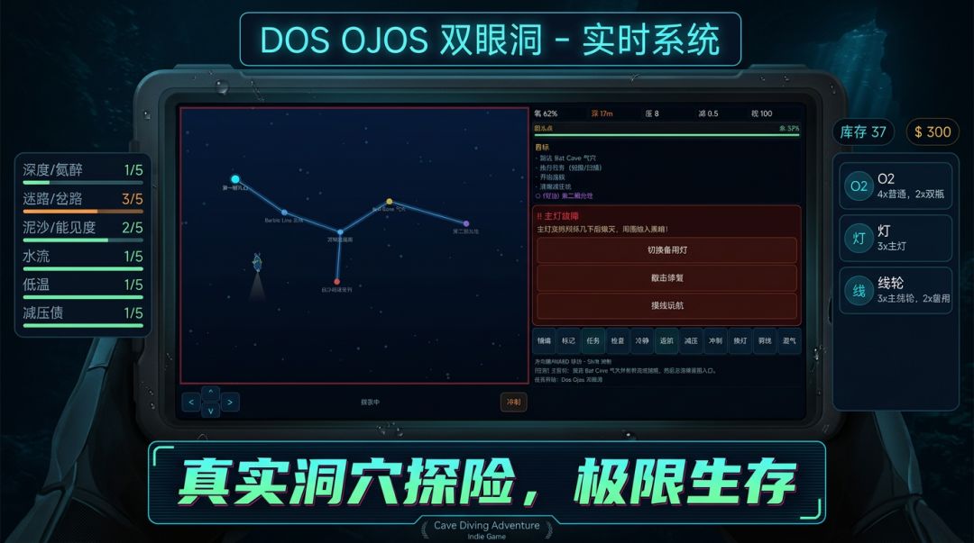 洞穴潜水冒险游戏截图