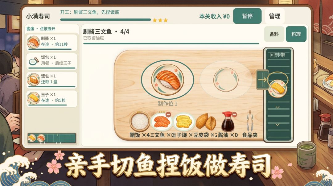 回转寿司物语游戏截图