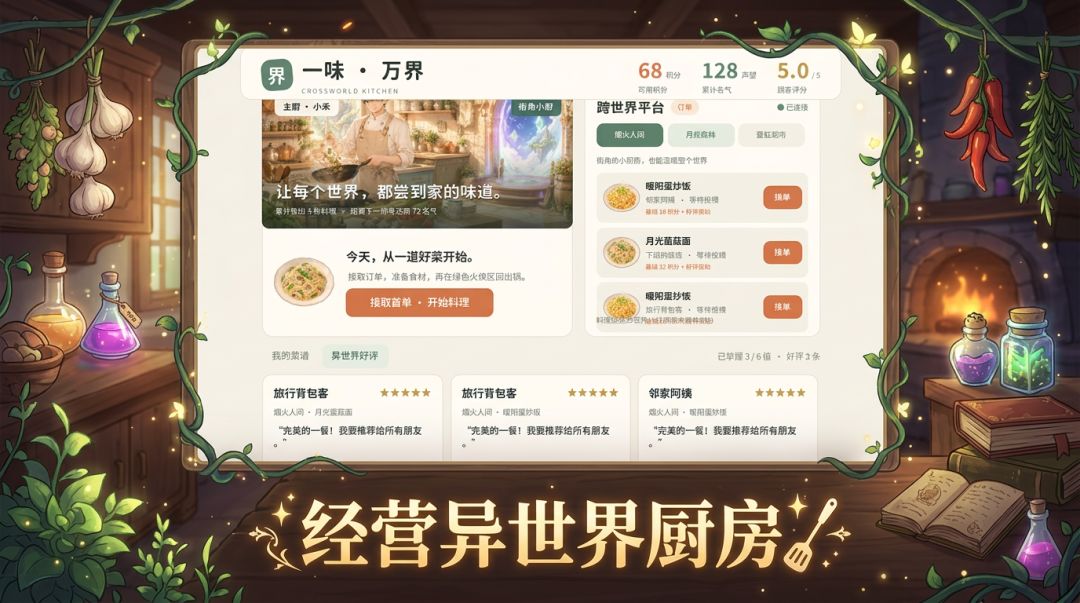 通过做菜我在异世界爆火了游戏截图