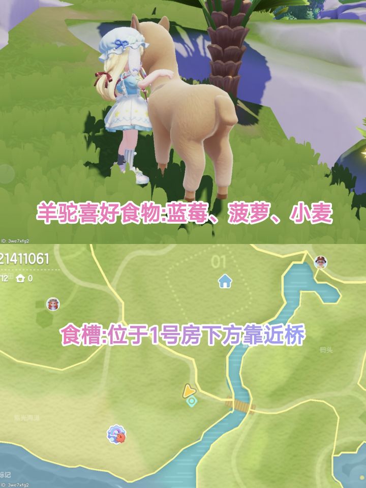 羊驼喜好食物蓝草、菠萝、小麦截图