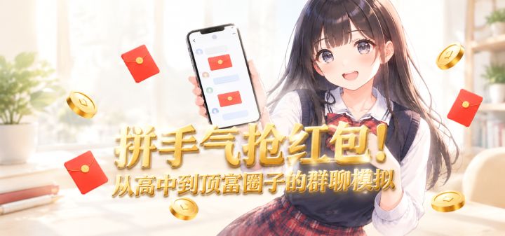 拼手气抢红包！从高中到顶富圈子的群聊模拟 封面