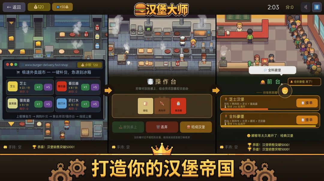 汉堡大师游戏截图