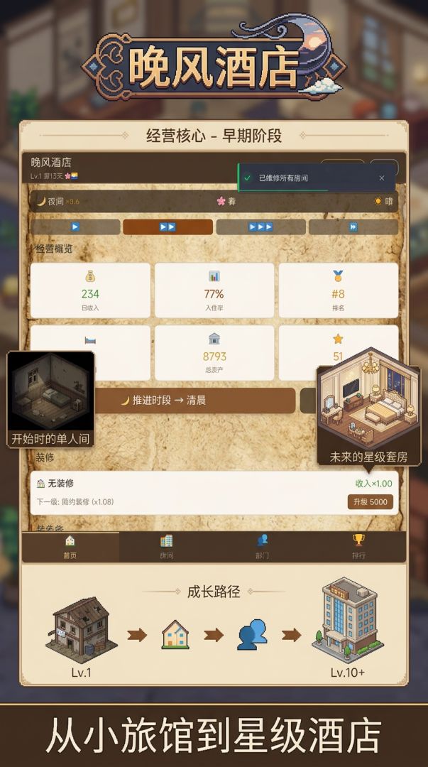 晚风酒店游戏截图