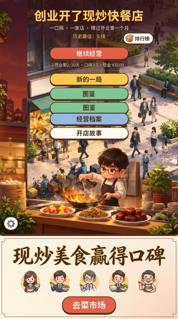 创业开了现炒快餐店游戏截图