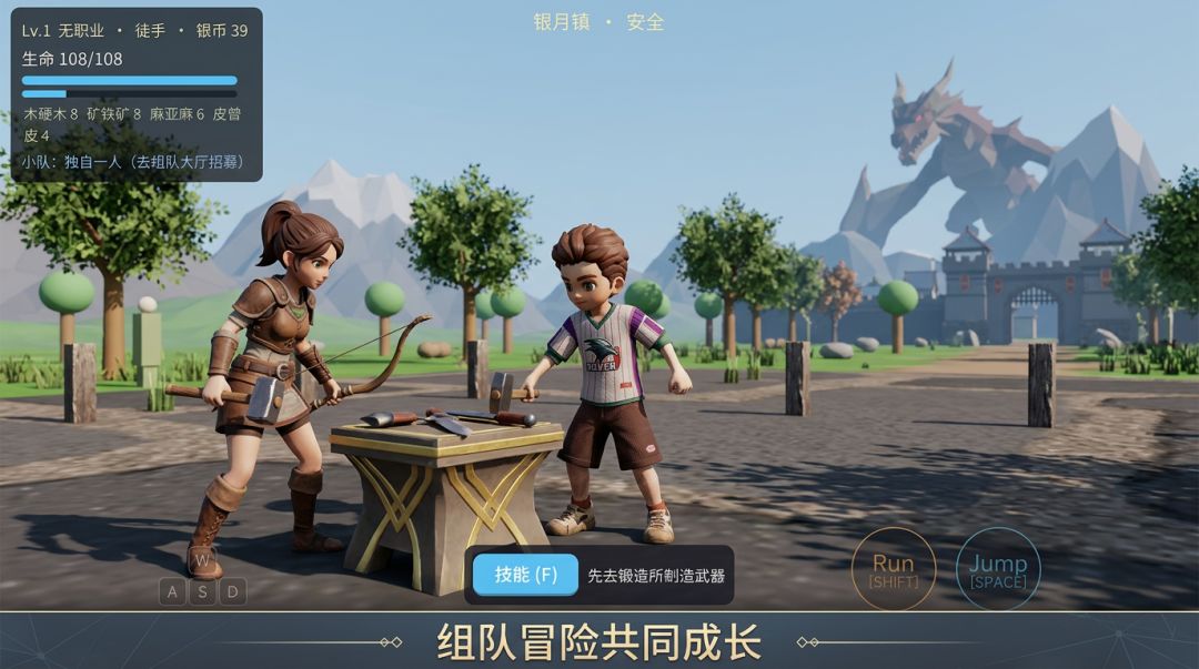 采集制造组队开团游戏截图