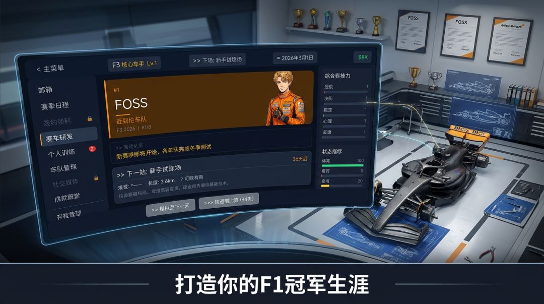 F1车手生涯游戏截图