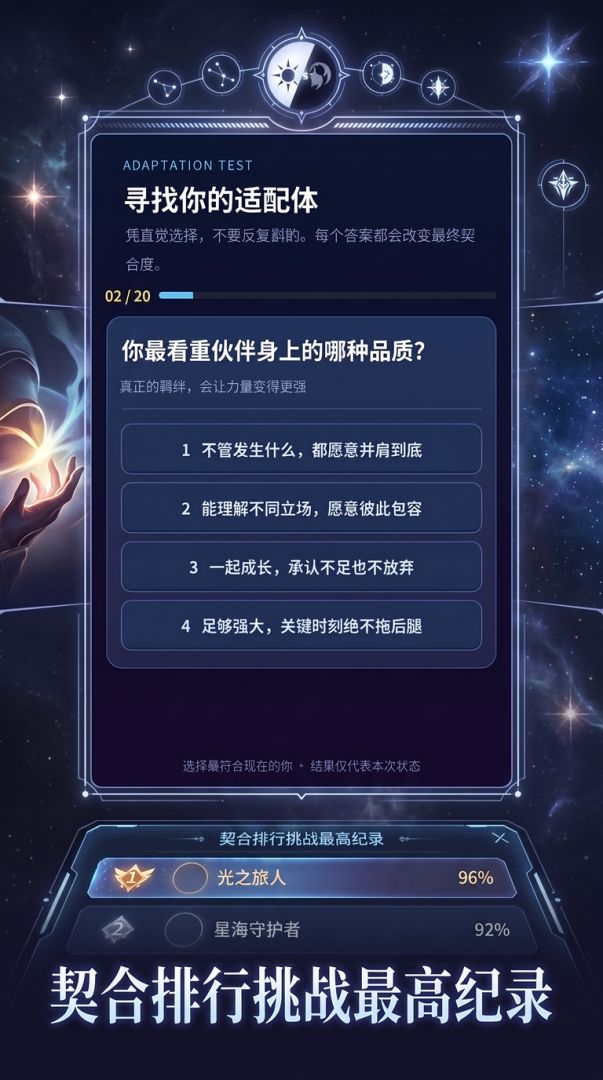 光之契合，你是谁的人间体?游戏截图