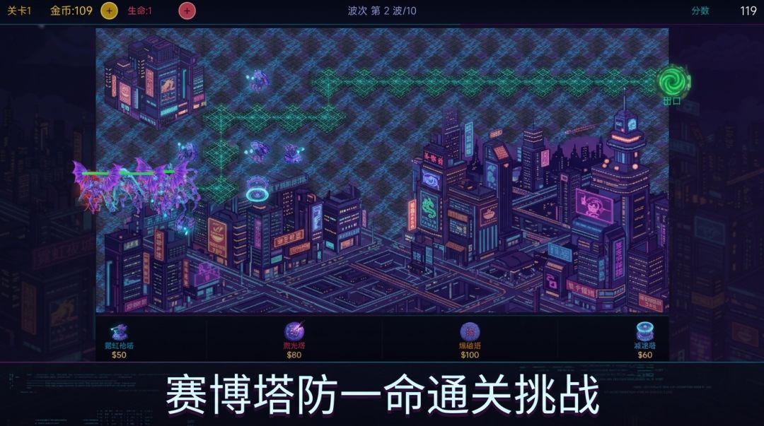 赛博怪物入侵游戏截图