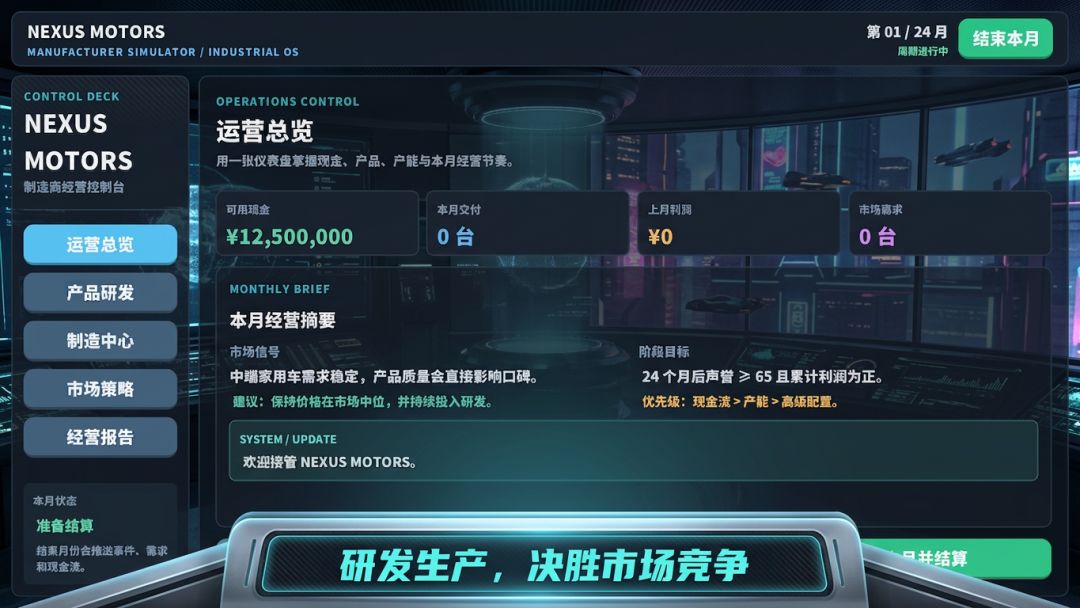 NEXUS MOTORS 制造商模拟器游戏截图