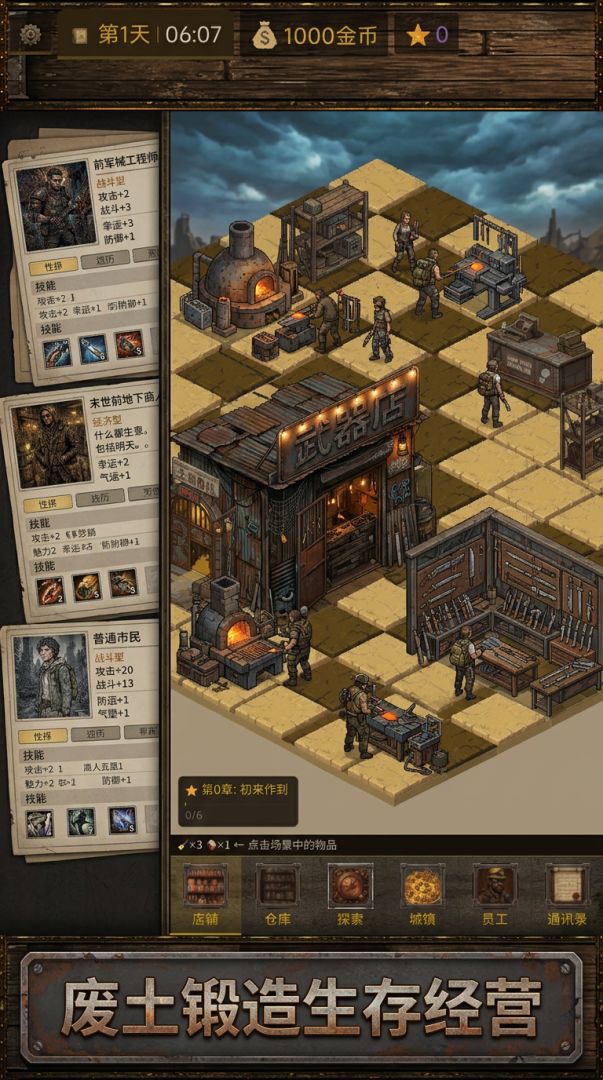 末世守夜人:从经营武器店开始游戏截图