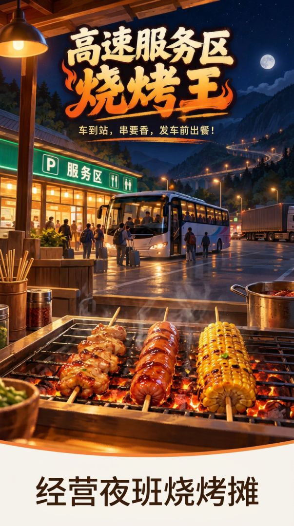 高速服务区烧烤王游戏截图