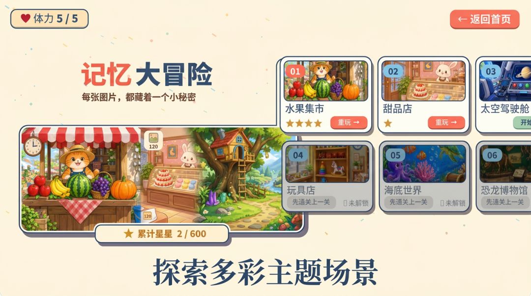 记忆大冒险游戏截图