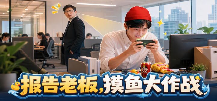 报告老板，摸鱼大作战 封面
