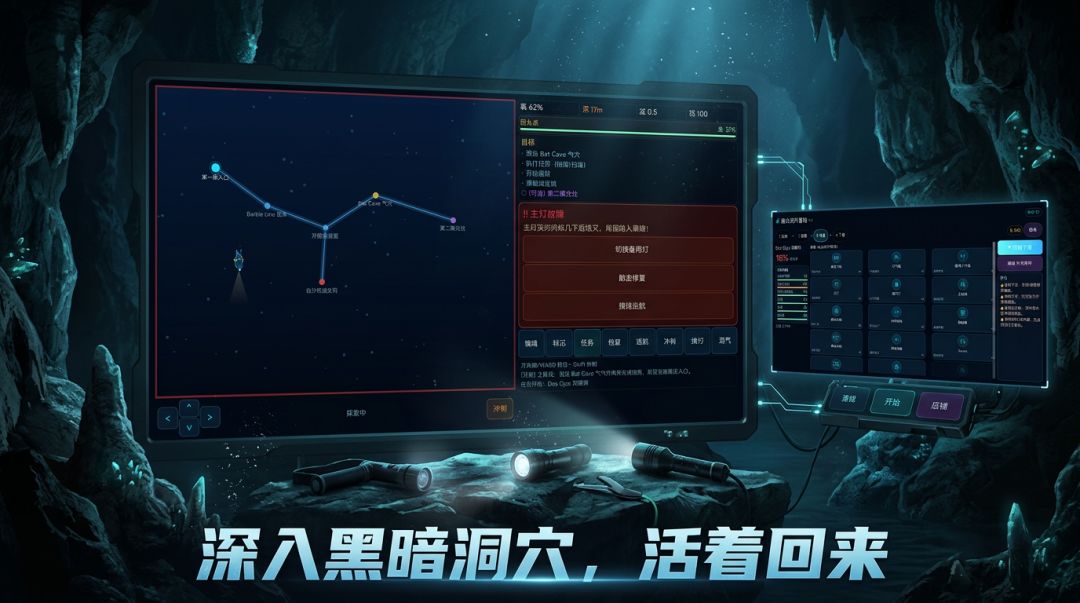 洞穴潜水冒险游戏截图