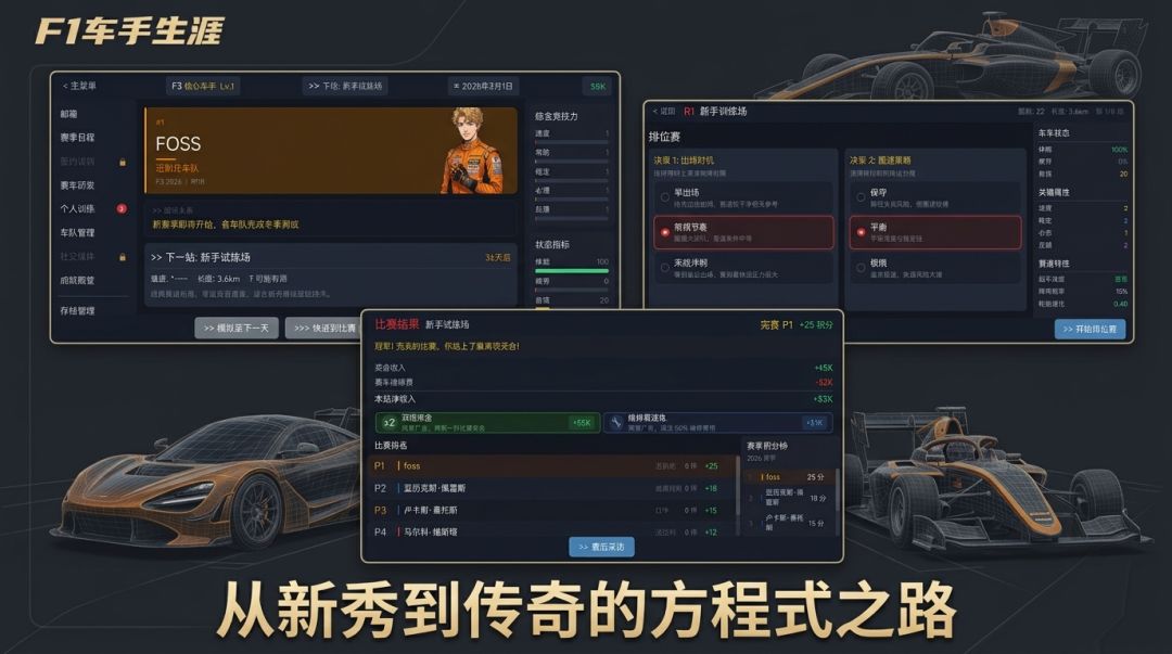 F1车手生涯游戏截图