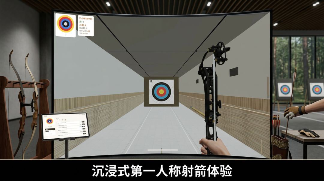 3D虚拟射箭馆游戏截图