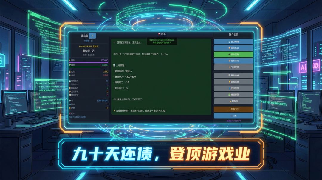 重生之我用AI做游戏成为程序员游戏截图