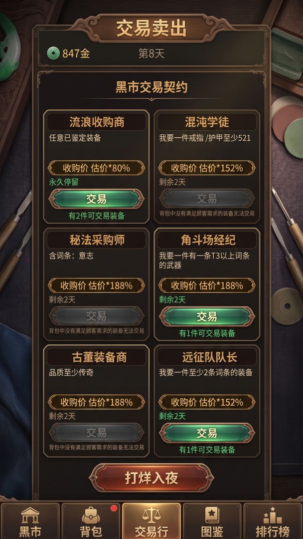暗黑放置搜鉴卖游戏截图