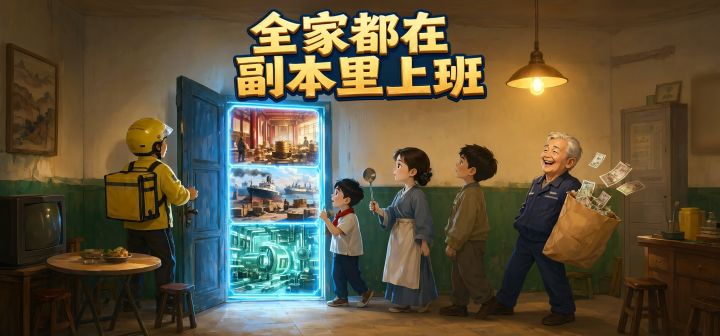 全家都在副本里上班 封面