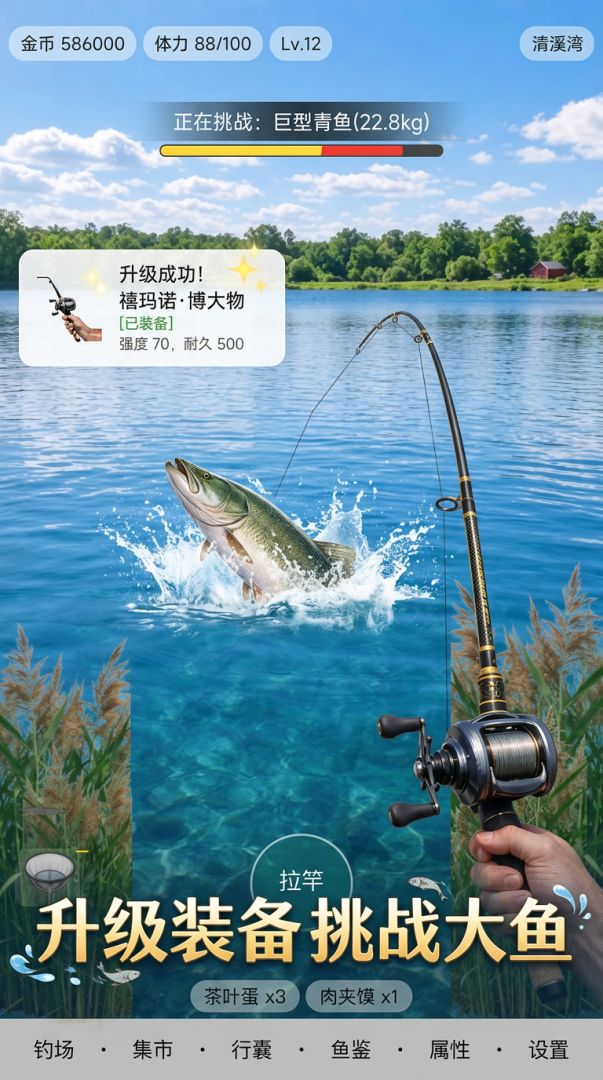钓场钓鱼不烧心游戏截图