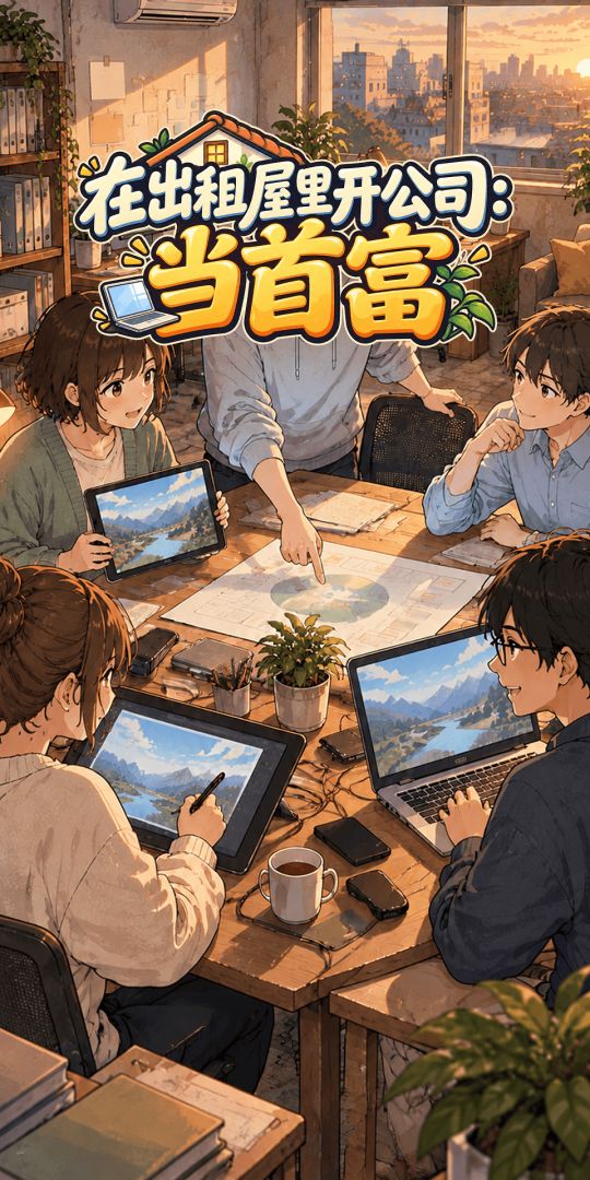 在出租屋里开公司:当首富游戏截图