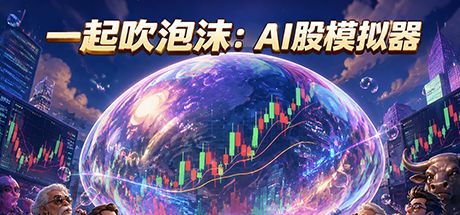 一起吹泡沫:AI股模拟器 封面