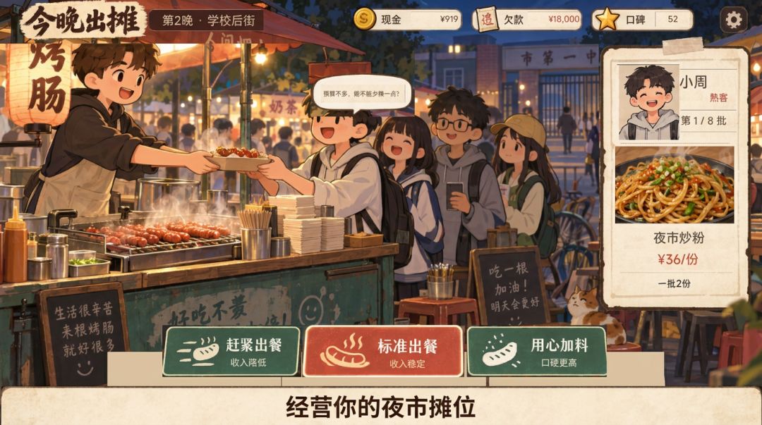 今晚出摊游戏截图