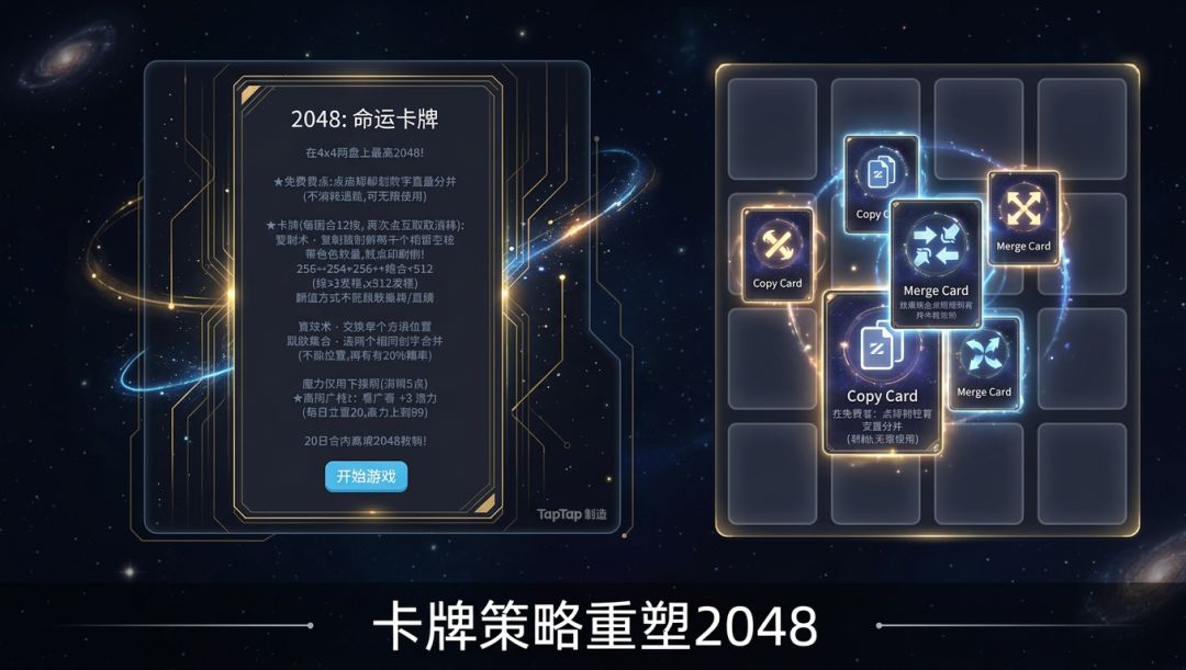 2048：命运卡牌游戏截图