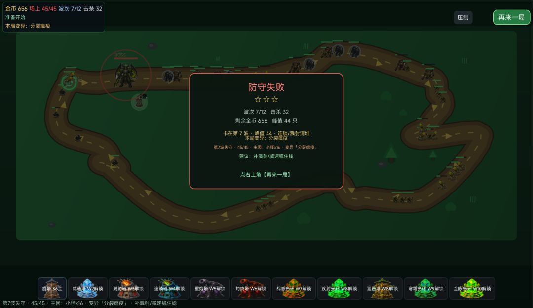 绿色循环圈TD游戏截图