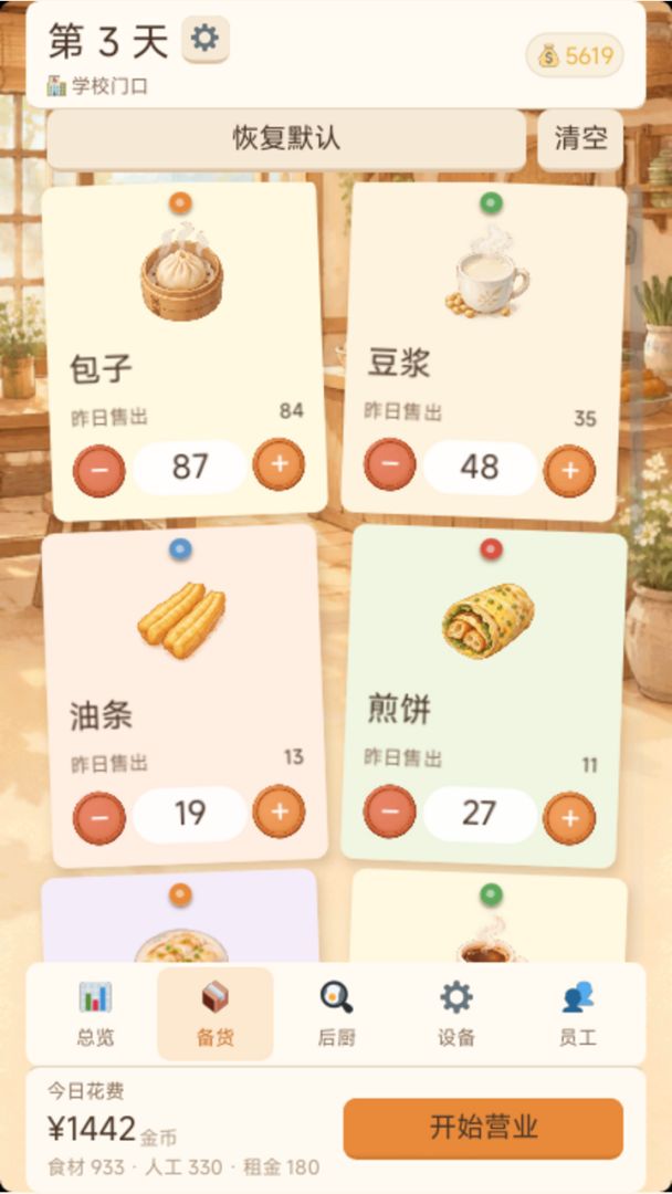 不烧心早餐店游戏截图