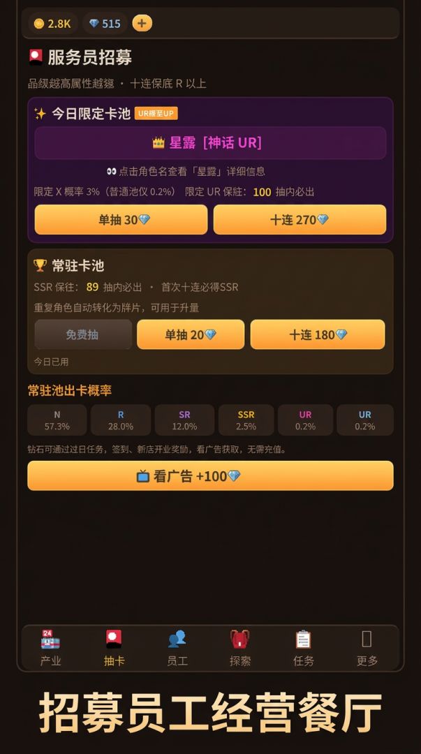 模拟经营之餐饮帝国游戏截图
