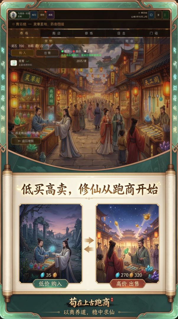 苟在上古跑商游戏截图