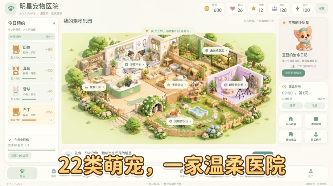 明星宠物医院游戏截图