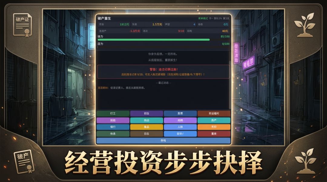破产重生游戏截图