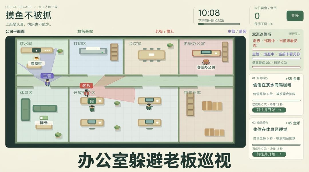 摸鱼不被抓游戏截图