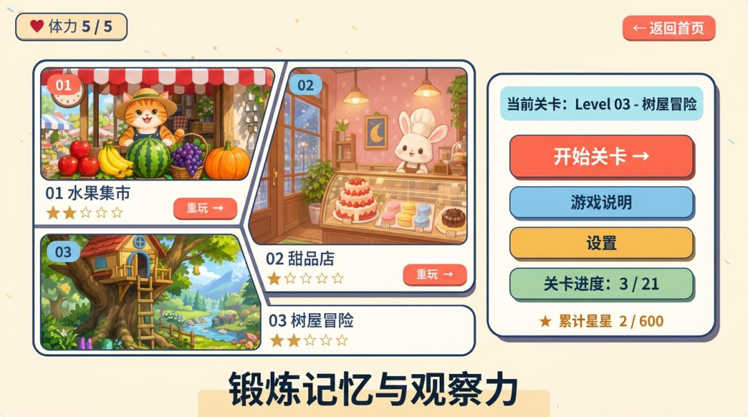 记忆大冒险游戏截图
