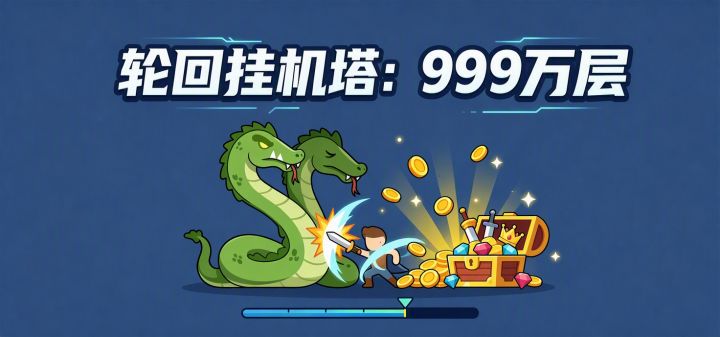 轮回挂机塔：999万层 封面