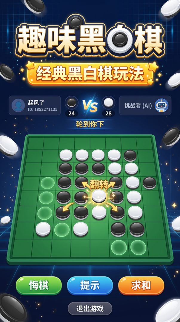 趣味黑白棋游戏截图