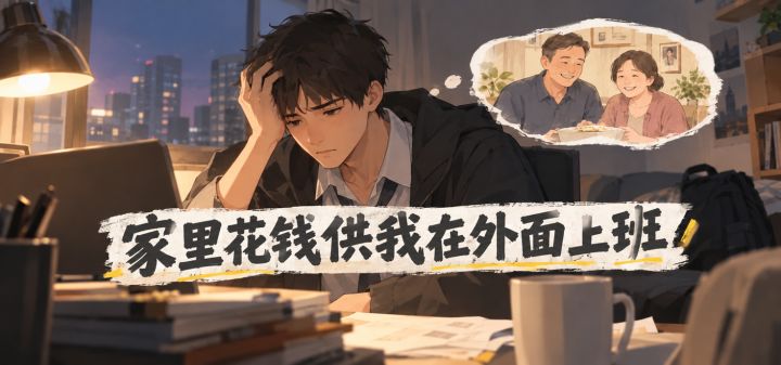 家里花钱供我在外面上班 封面