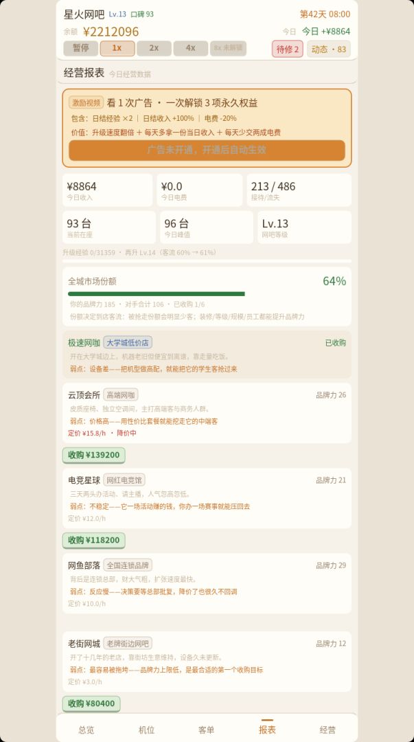 打造网吧帝国游戏截图