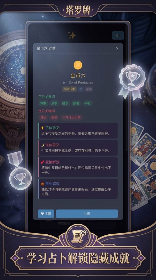 塔罗学院游戏截图